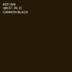 #251A06 - Cannon Black Color Image